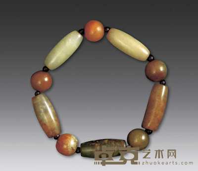 汉代 黄玉手串 